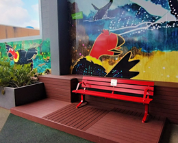 Dudley Denny City Library bench