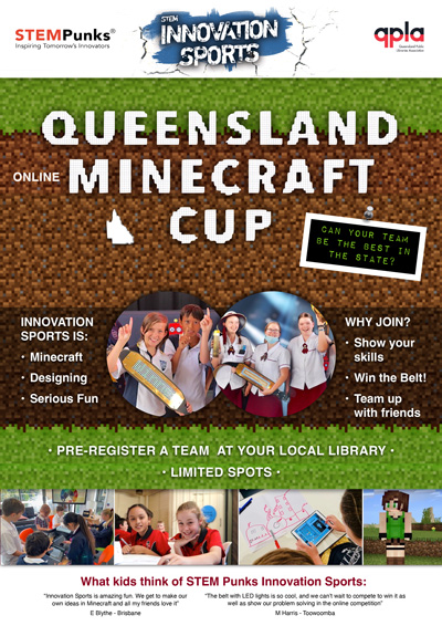 Minecraft cup flyer