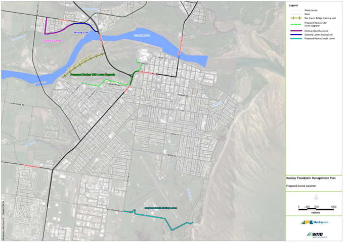 Figure 3 – Structural mitigation options proposed in the Plan