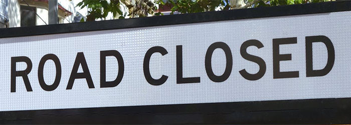 Road closed