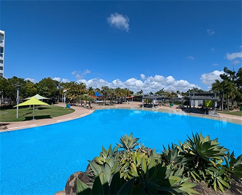 Blue water lagoon