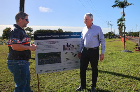 Levee wall to provide