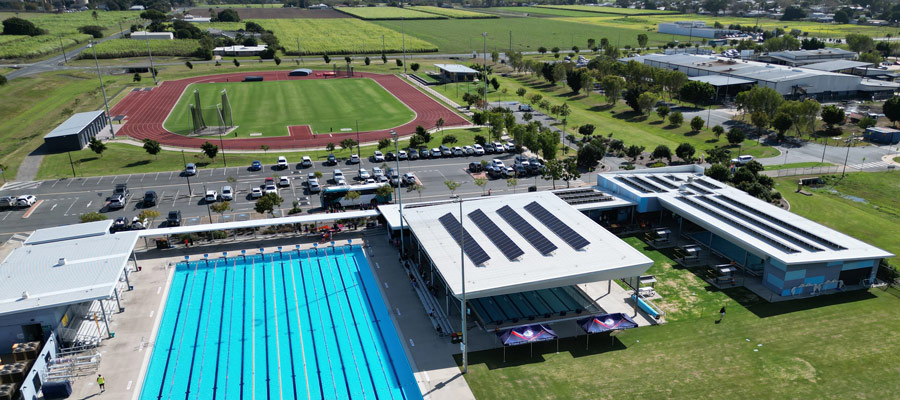 Mackay Aquatic Recreation Complex aerial view